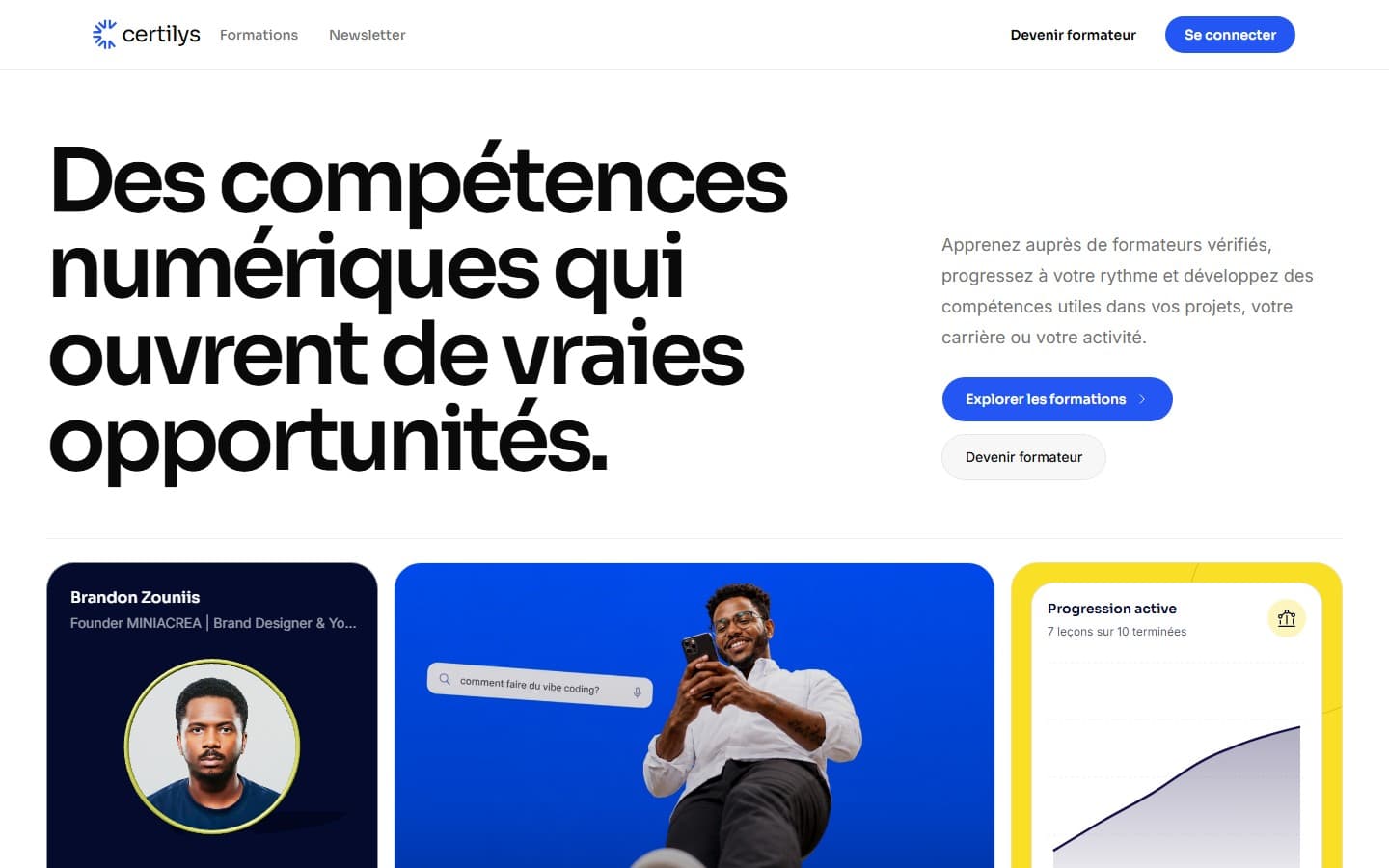 Page d’accueil de certilys.com